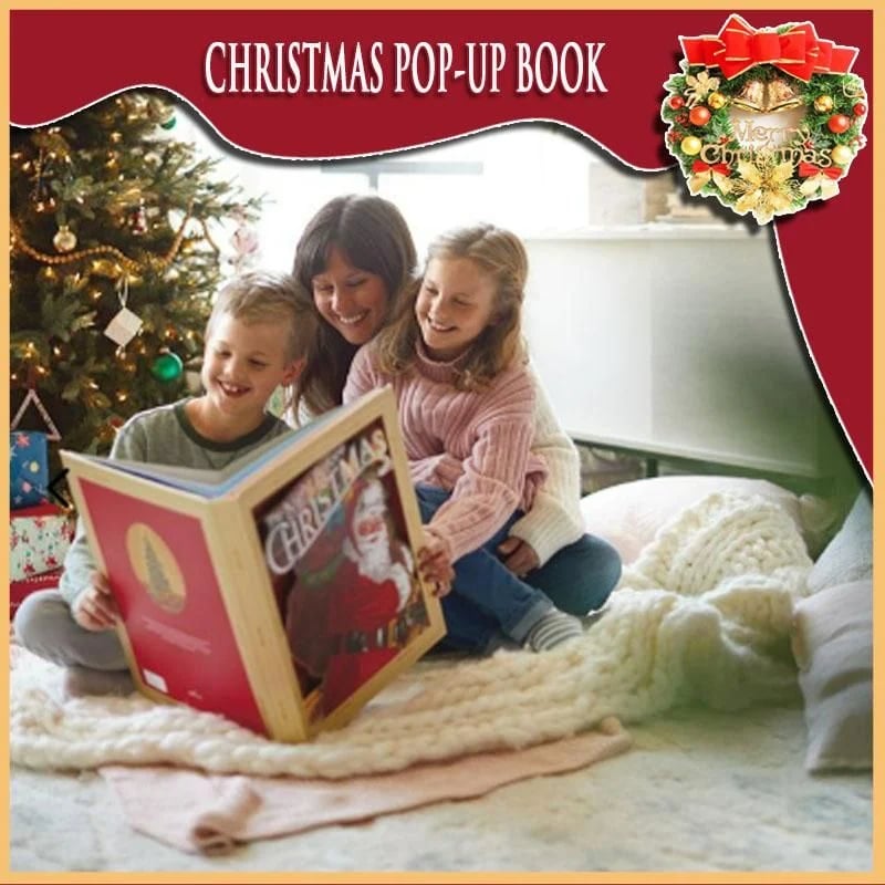 🎁2025 Best Christmas Gifts For Kids-Night Before Christmas Pop-Up Book(Light & Sound)
