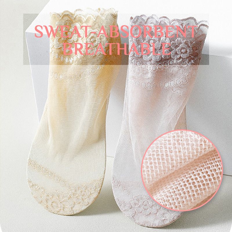 Summer Anti-slip Breathable Lace Socks