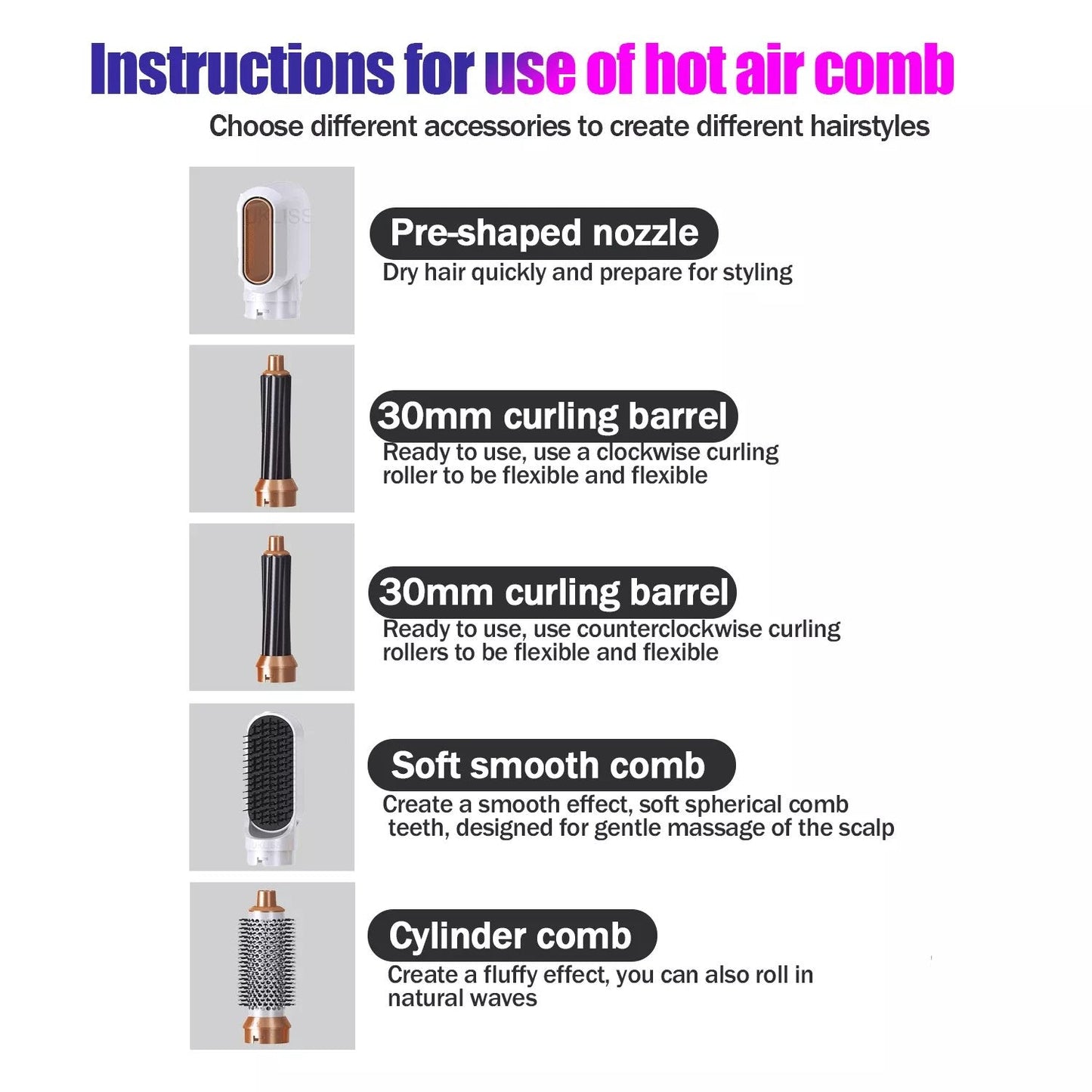 🔥2026 Special Promotion73% OFF ❤️ - The latest 5-in-1 professional styler