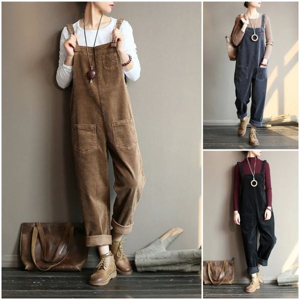 2026 NEW Wide Leg Corduroy Overalls
