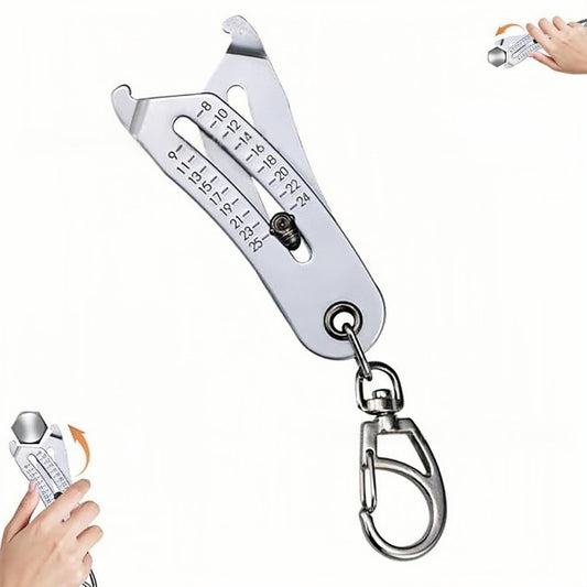Portable Precision Thread Size Checker Keychain
