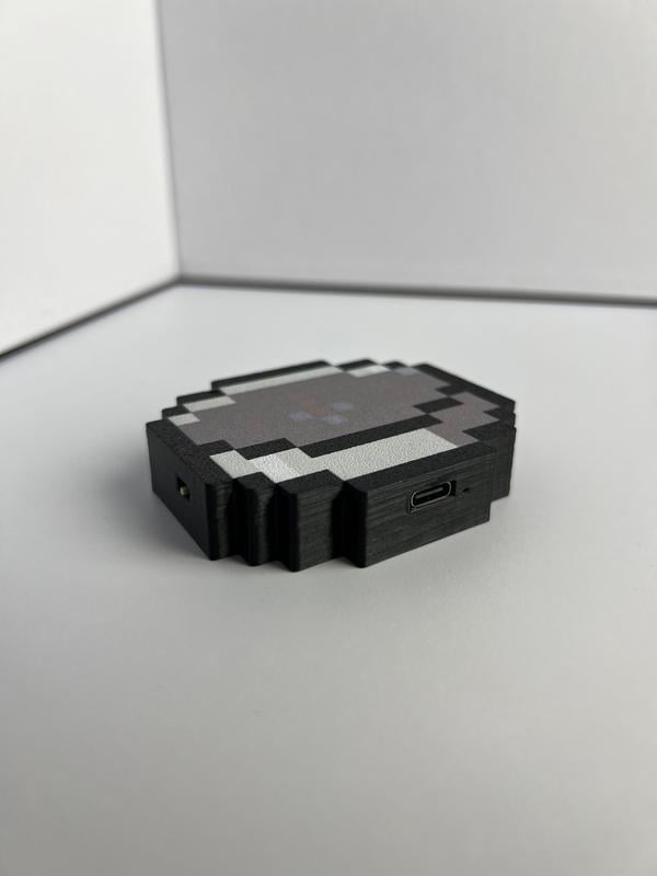 Trendy Pixel Compass Toy Keychain