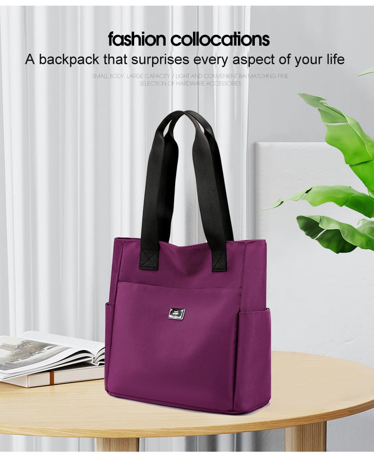 🔥2026 Large Capacity Waterproof Multi Pocket Nylon Shoulder Bag👜