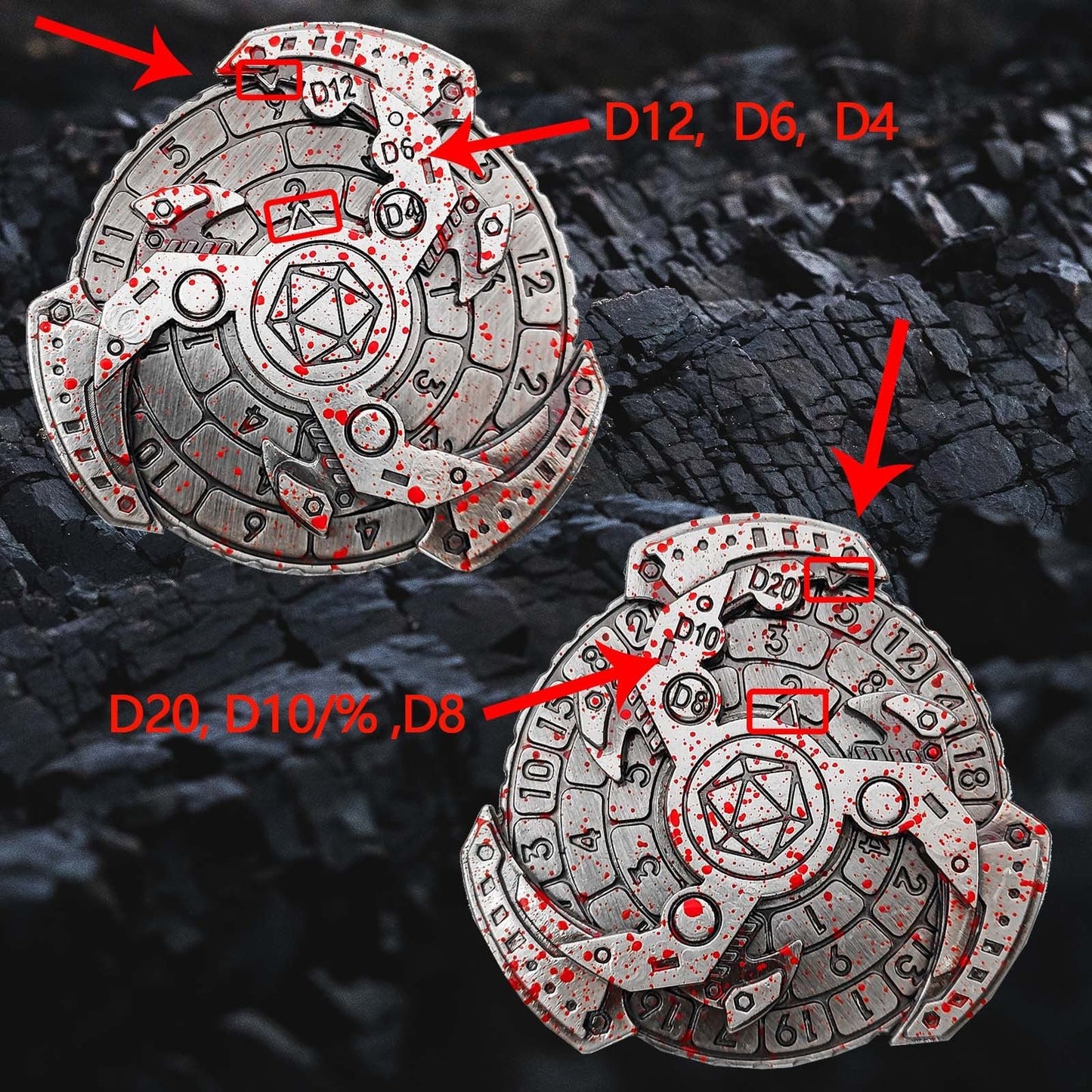 🔥🔥Metal Dice Spinner