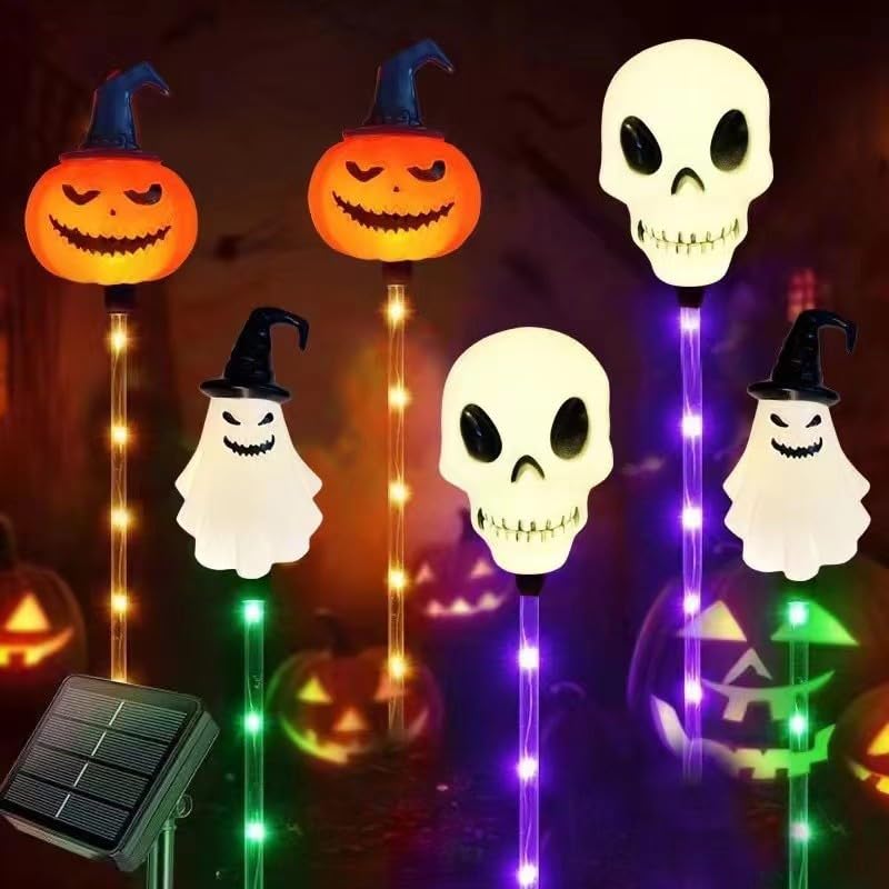 6-Pack LED Solar Halloween Ground Lights