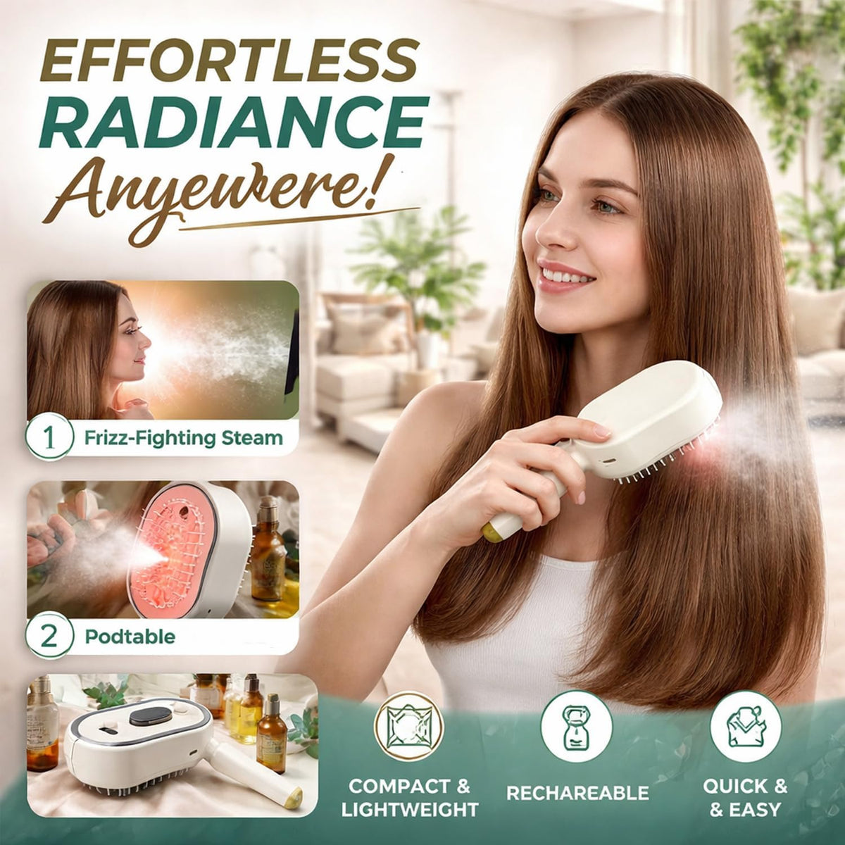 Electric spray airbag massage comb - anti-static