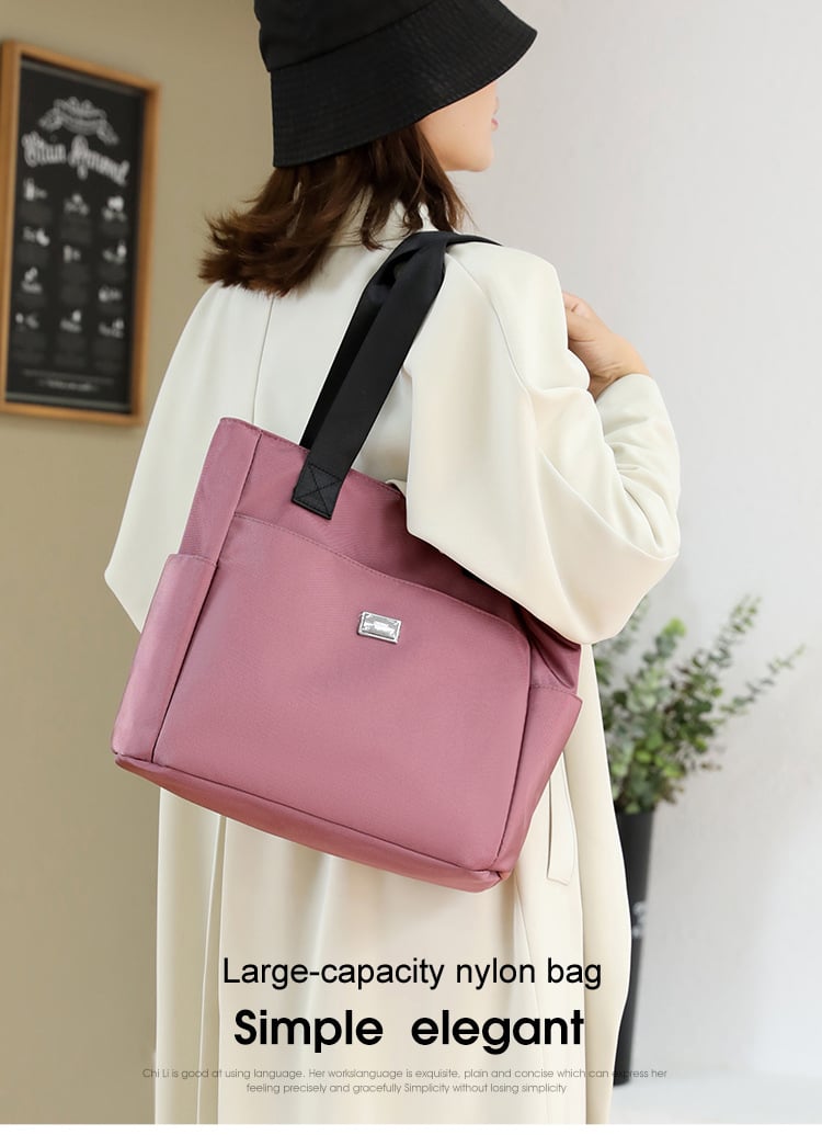 🔥2026 Large Capacity Waterproof Multi Pocket Nylon Shoulder Bag👜