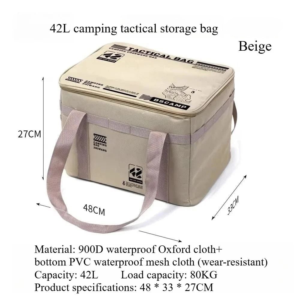 🔥Large Capacity Outdoor Folding Storage Bag Waterproof Portable Camping & Picnic Organizer