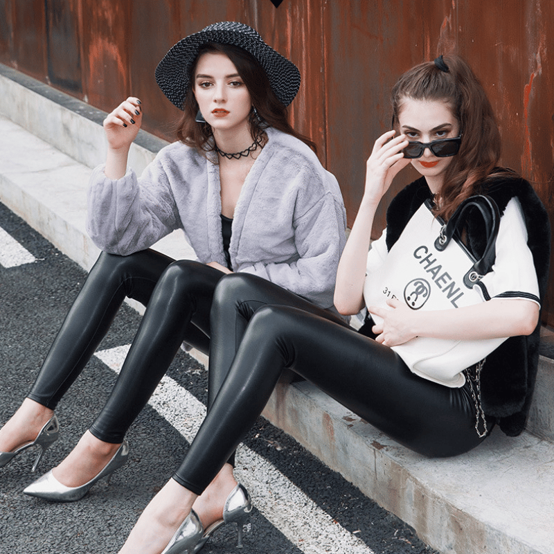 🎁New Year 2025 Sale -49%OFF🎁 S-shaped PU Leather Leggings