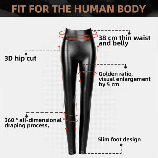 🎁New Year 2025 Sale -49%OFF🎁 S-shaped PU Leather Leggings