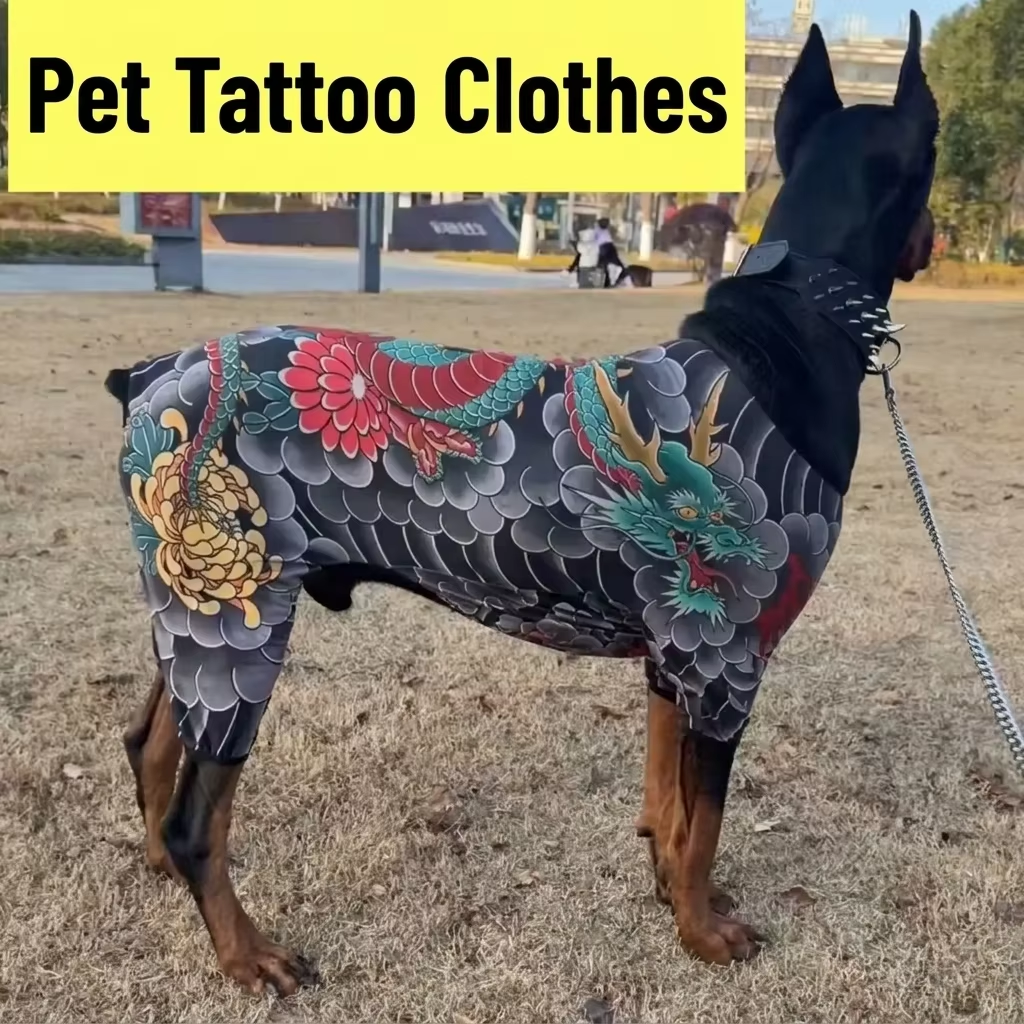 50%off- Pet Tattoo-Print Apparel — Four-Legged Suit for Cats & Dogs (Suitable for All Seasons)