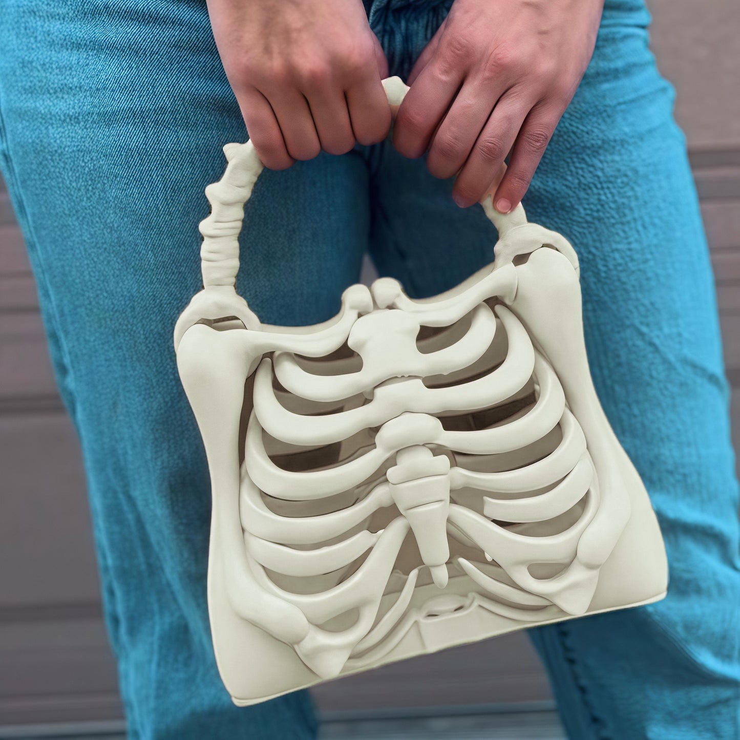 Skeleton Ribcage Handbag
