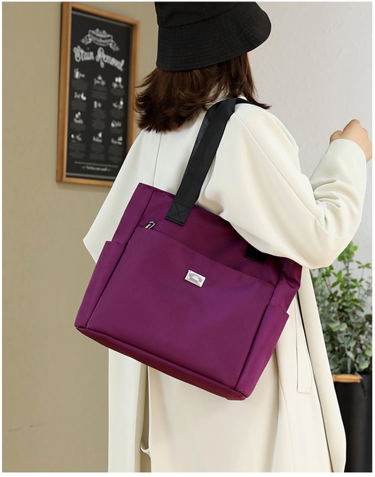 🔥2026 Large Capacity Waterproof Multi Pocket Nylon Shoulder Bag👜