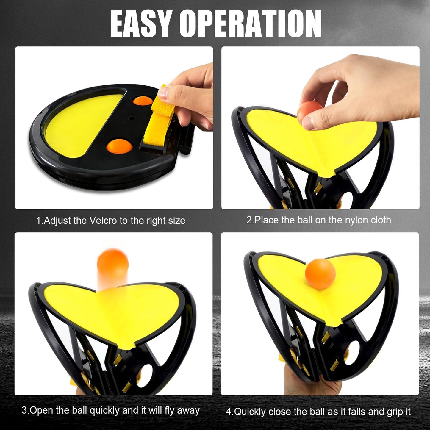 Toss and Catch Ball(Two shots, four balls)
