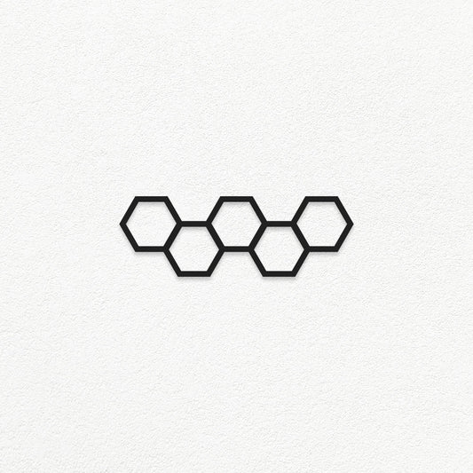 Honeycomb Metal Wall Art Style 018