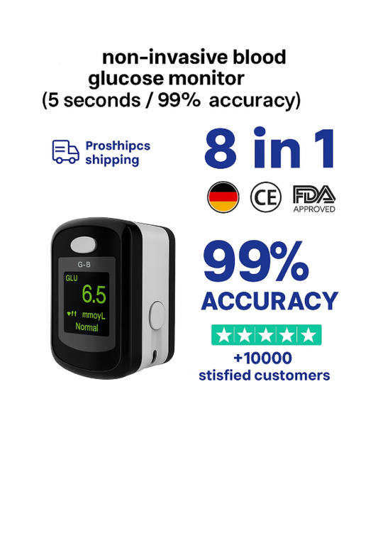 Non-Invasive Blood Glucose Monitor, 5 Second Fast Reading