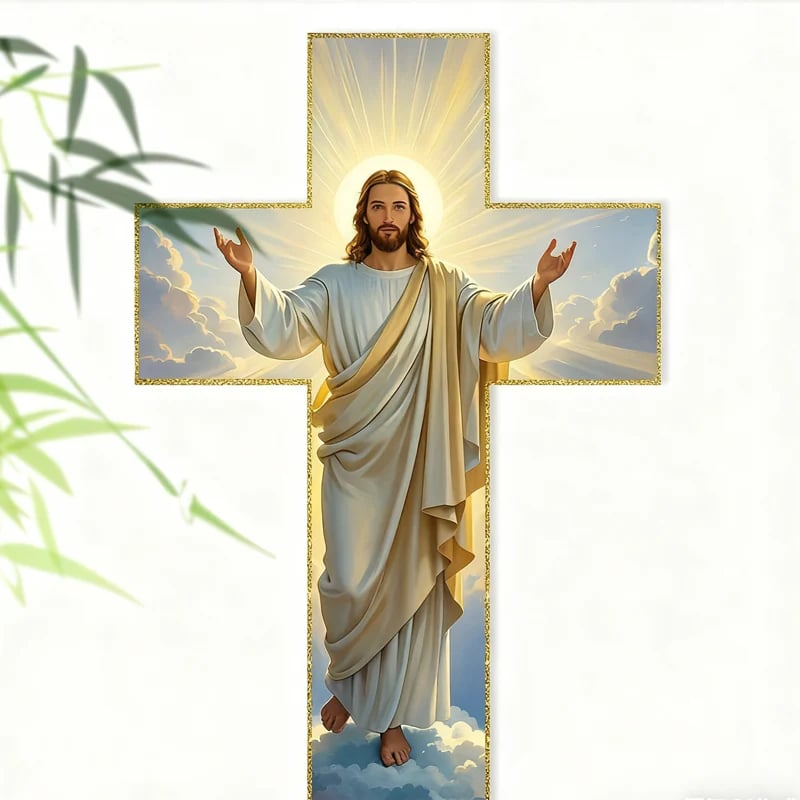 🎅🏻Christmas Sale🎁Retro Jesus Christ Wall Cross Decor