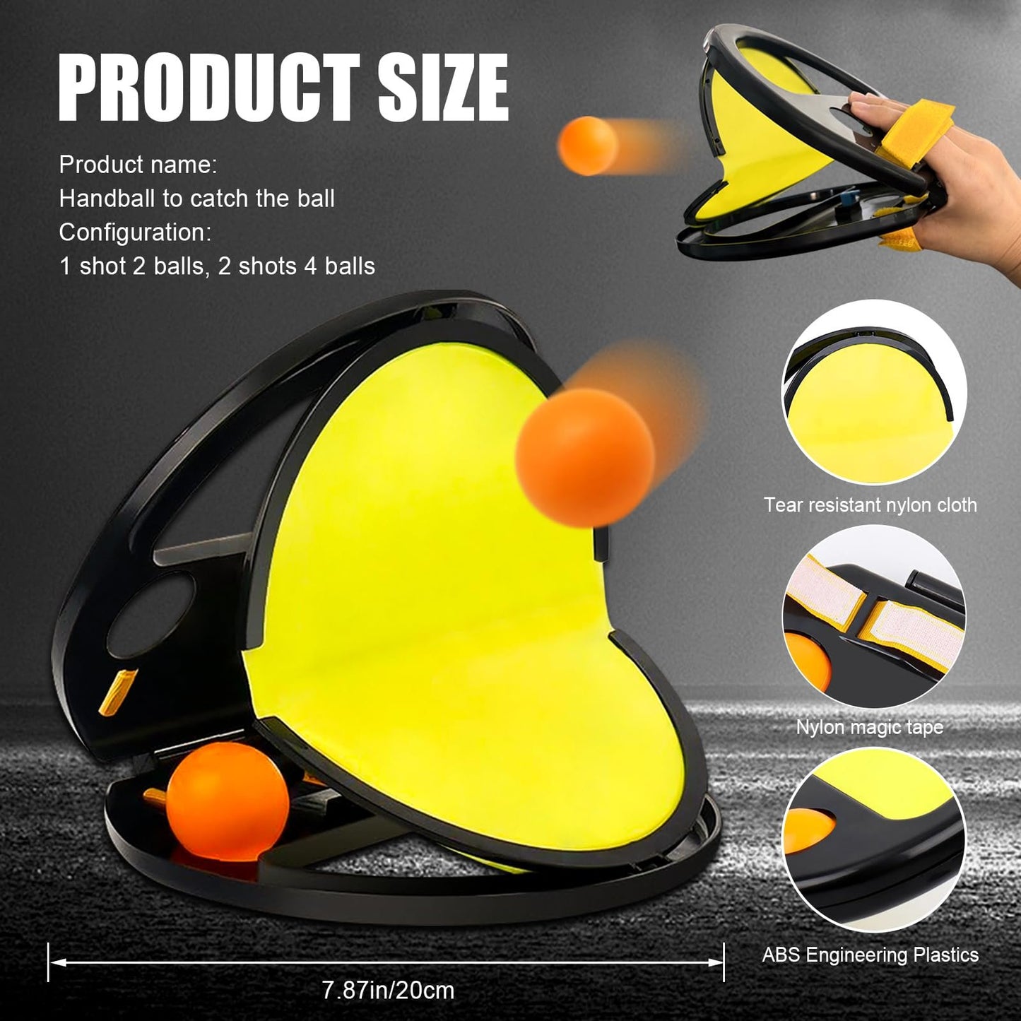 Toss and Catch Ball(Two shots, four balls)