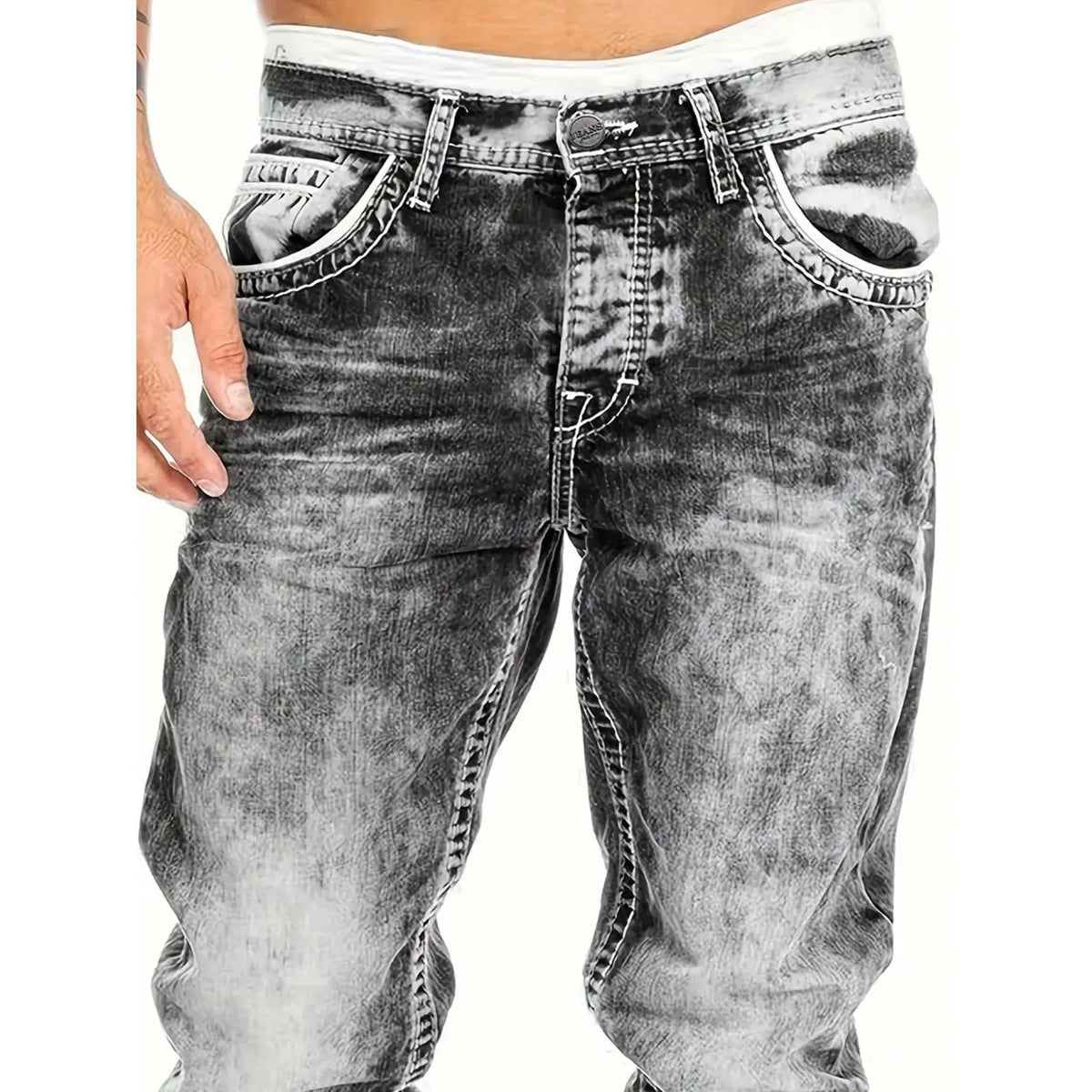 Men's Fashion Creative Stretch Denim Jeans