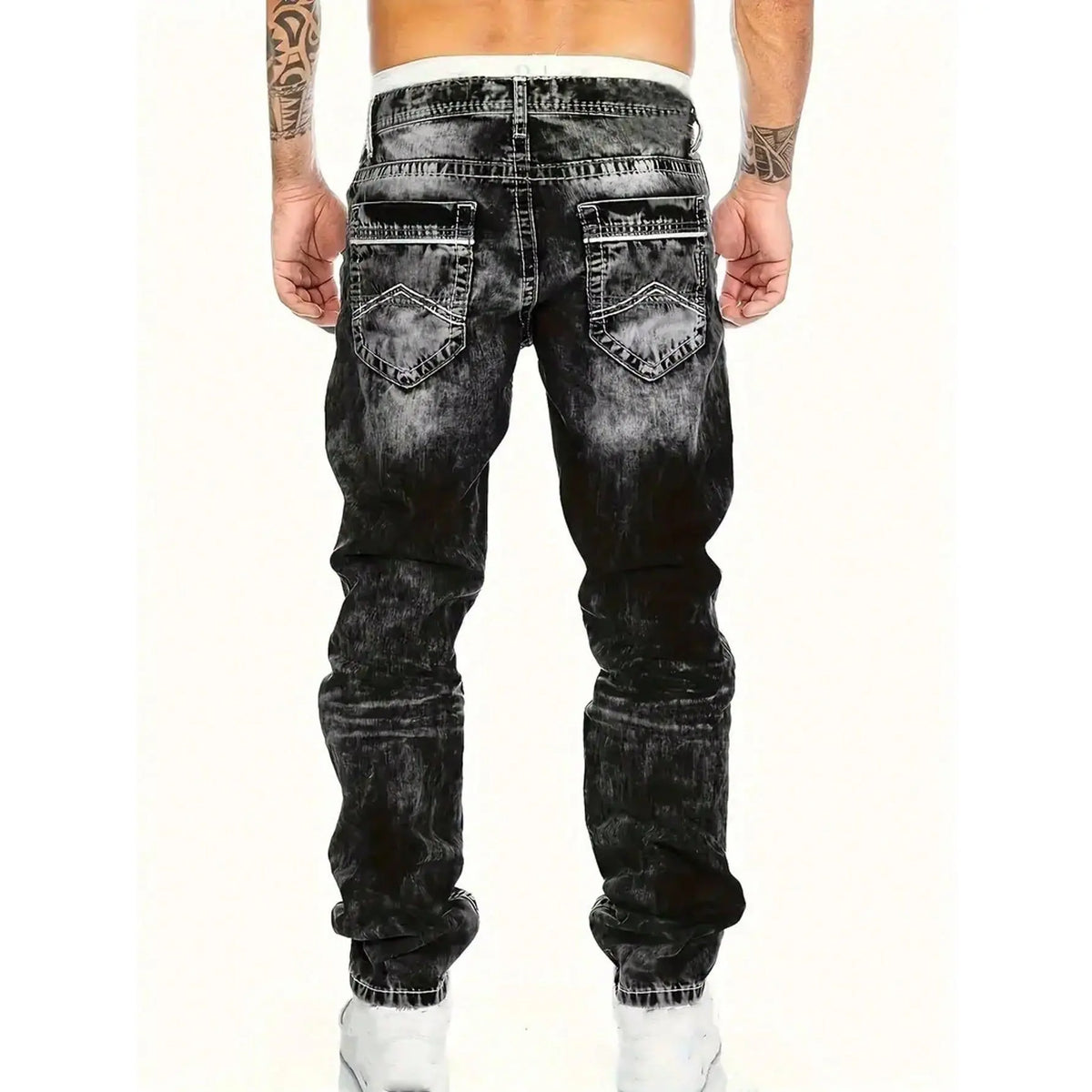 Men's Fashion Creative Stretch Denim Jeans